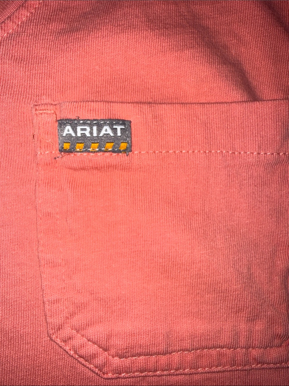 Ariat Coral V-Neck & Aqua Crew Short-Sleeve Pocket Tees - Picture 4 of 11
